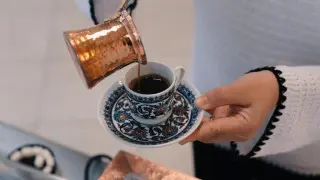 Istanbul Sand-Gebrühter Türkischer Kaffee Werkstatt